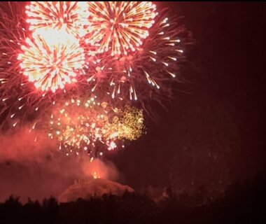 Un site exceptionnel pour un magnifique spectacle pyrotechnique 